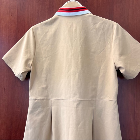 Fila MSGM Collaboration Polo dress Khaki Tan Patch Pockets Size 10 (165) Massimo - Picture 3 of 14